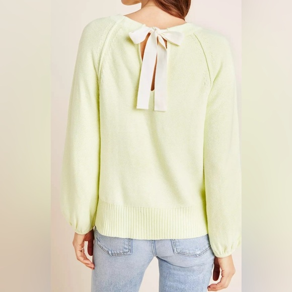 ANTHROPOLOGIE Emily Puff-Sleeved Sweater, Size XS - Picture 4 of 14